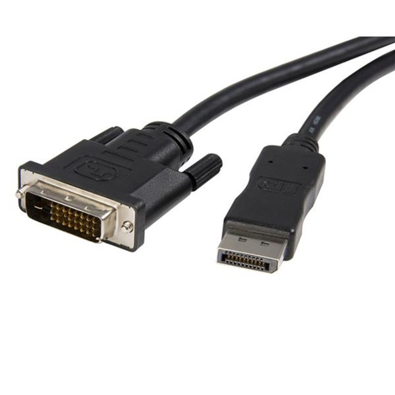 StarTech.com 10 ft DisplayPort to DVI Video Adapter Converter Cable - M/M (DP2DVIMM10) DisplayPort kabel 3m Sort