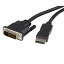 StarTech.com 10 ft DisplayPort to DVI Video Adapter Converter Cable - M/M (DP2DVIMM10) DisplayPort kabel 3m Sort – billede 1