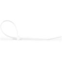 StarTech.com 20cm(8) Cable Ties, 4mm(1/8) wide, 55mm(2-1/8) Bundle Diameter, 22kg(50lb) Tensile Strength, Nylon Self Locking Zip Ties with Curved Tip, 94V-2/UL Listed, 100 Pack, White - Nylon 66 Plastic - TAA (CBMZT8N) 20.32cm Hvid – billede 5