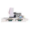 StarTech.com 2-Port Serial PCIe Card, Dual-Port PCI Express to RS232/RS422/RS485 (DB9) Serial Card, Low-Profile Brackets Incl., 16C1050 UART, TAA-Compliant, Windows/Linux, TAA Compliant - Level-4 ESD Protection (2S232422485-PC-CARD) Seriel adapter PCI Exp – billede 3