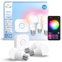 Philips Hue White and Color Ambiance Essential Starter Kit LED-lyspære 8W F 806lumen 2200-6500K 16 millioner farver – billede 2