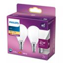 Philips LED-lyspære 4.3W F 470lumen 2700K Varmt hvidt lys – billede 2