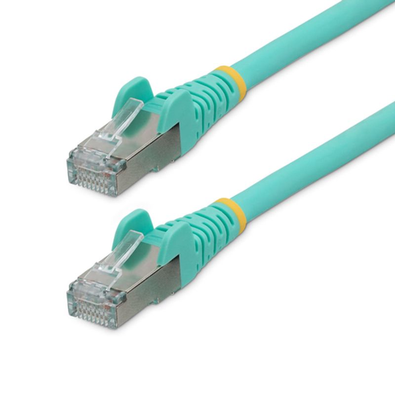 StarTech.com 2m CAT6a Cable - Aqua - Low Smoke Zero Halogen (LSZH) - 10GbE 500MHz 100W ++ Snagless RJ-45 w/Strain Reliefs S/FTP Network Patch Cord CAT 6a S/FTP 2m Patchkabel Akvamarin