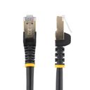 StarTech.com 7 m CAT6a Cable - 10 Category 6a Shielded Snagless RJ45 100W Patch Cord - 10GbE Black UL/TIA Certified CAT 6a Afskærmet parsnoet (STP) 7m Patchkabel Sort – billede 1