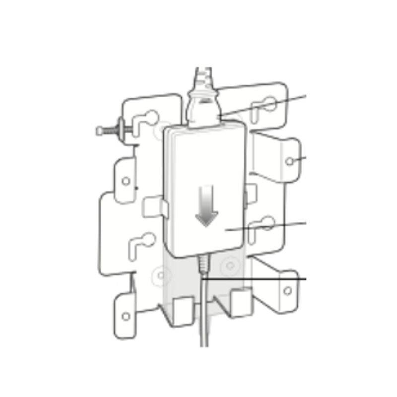 Zebra Vægmonteringspakke Sort