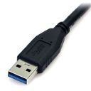 StarTech.com 0.5m (1.5ft) Black SuperSpeed USB 3.0 Cable A to Micro B - USB 3.0 Micro B Cable - 1x USB 3 A (M), 1x USB 3 Micro B (M) 50cm (USB3AUB50CMB) USB-kabel 50cm Sort – billede 3