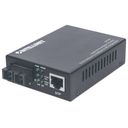Intellinet Single Mode Media Converter, Base-T to 1000Base-Lx (SC) Single-Mode, 20km (Euro 2-pin plug) Fibermedieomformer Ethernet Fast Ethernet Gigabit Ethernet – billede 1