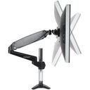 StarTech.com Desk Mount Monitor Arm for Single VESA Display up to 32 or 49 Ultrawide 8kg/17.6lb, Full Motion Articulating & Height Adjustable w/ Cable Management, C-Clamp, Grommet Mount - Single Monitor Arm Monteringssæt Monitor 32-49 – billede 4