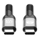Manhattan USB4 Gen 3x2/ Thunderbolt 3 / Thunderbolt 4 / DisplayPort 2.0 (Alt Mode) USB Type-C kabel 2m Sort – billede 4
