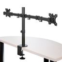 StarTech.com Desk Mount Dual Monitor Arm, Desk Clamp / Grommet VESA Monitor Mount for up to 32 Displays, Ergonomic Articulating Monitor Arm, Height Adjustable/Tilt/Swivel/Rotating - Space-saving Design (ARMDUAL2) Monteringssæt 2 skærme 13-32 – billede 2