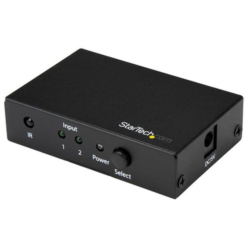 StarTech.com 2 Port HDMI - 4K 60Hz - Supports HDCP - IR - HDMI Selector - HDMI Multiport Video er - HDMI er (VS221HD20) Video-/audioswitch HDMI