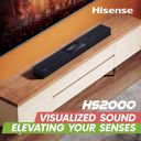 Hisense HS2000 2.1-kanal Soundbarsystem Sort – billede 5