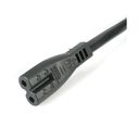 StarTech.com 3ft (1m) UK Laptop Power Cable, BS 1363 to C7, 2.5A 250V, 18AWG, Black, AC Notebook/Laptop Replacement Cord, Printer Cable, UK Laptop Charger Cord, BS 1363 to IEC60320 C7 - Power Brick Cord Strømkabel 1m Sort – billede 3