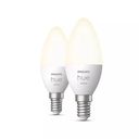 Philips Hue LED-lyspære 5.5W F 470lumen 2700K Varmt hvidt lys – billede 1