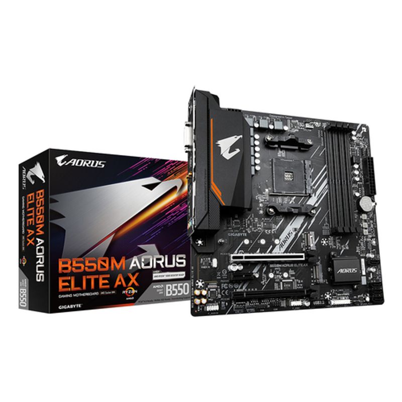 AORUS B550M ELITE AX Micro ATX Socket AM4 AMD B550