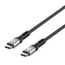 Manhattan USB-C to USB-C Cable (240W), 1m, Male to Male, Black, Thunderbolt 4, 40 Gbps (USB4 Gen 3x2), Extended Power Range (EPR) charging up to 240W (Note additional USB-C 240W wall charger needed), Backwards compatible to Thunderbolt 3, Lifetime Warrant – billede 1