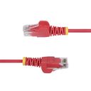 StarTech.com 5m Red Slim CAT6 Ethernet Cable, Snagless, 28AWG, LSZH CAT 5/5e/6 Ikke afskærmet parsnoet (UTP) 5m Patchkabel Rød – billede 3