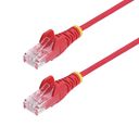 StarTech.com 5m Red Slim CAT6 Ethernet Cable, Snagless, 28AWG, LSZH CAT 5/5e/6 Ikke afskærmet parsnoet (UTP) 5m Patchkabel Rød – billede 1