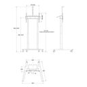 Multibrackets M Motorized Floorstand Stativ LCD TV 37-90 – billede 23
