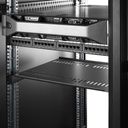 StarTech.com 2-Pack 1U Server Rack Shelf, Vented, 44lb Capacity, 16 Deep (CABSHELF116V2PK) Rackhylde Sort – billede 3