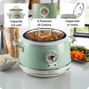 Ariete Vintage Ris koger/langsom koger 3.5liter 700W Grøn – billede 9
