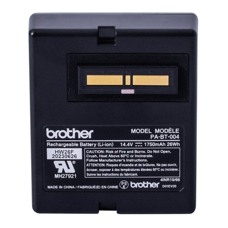 Brother PA-BT-004 Batteri til printer Litiumion 1750mAh