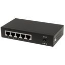 Intellinet , 4 x PSE Ports, IEEE 802.3at/af Power over ( / ) Compliant, 60 W, Desktop (Euro 2-pin plug) Switch 5-porte Gigabit PoE+ – billede 4