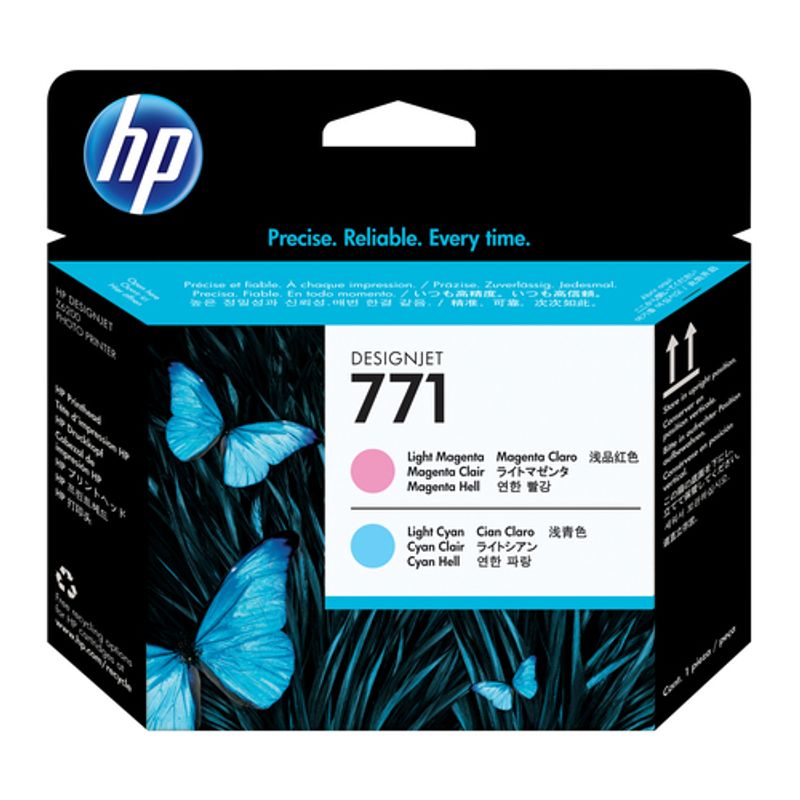 HP Printhoved Blækprinter Lys magenta Lys cyan