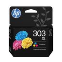 HP 303XL High Yield Tri-color Original Cyan, Magenta, Gul – billede 1