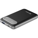 Sandberg Travel Powerbank 10000mAh 20Watt 1xUSB-A 2.0 1xUSB-C Sort Sølv – billede 1