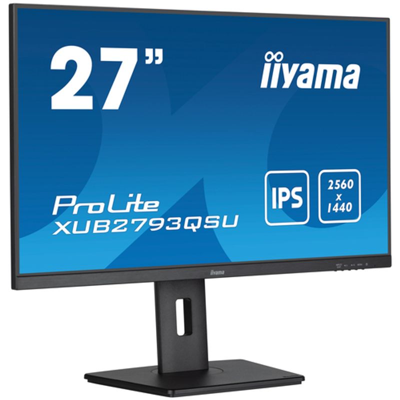 iiyama ProLite XUB2793QSU-B7 27 2560 x 1440 (2K) HDMI DisplayPort 100Hz Pivot Skærm