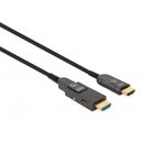 High-Speed HDMI Active Optical Cable with Detachable Connector, 4K@60Hz UHD, HDMI Male to Micro HDMI Male (Type D) and Detachable HDMI Male (Type A), 70 m (230 ft.), HEC, ARC, Gold-plated Contacts, Black – billede 2