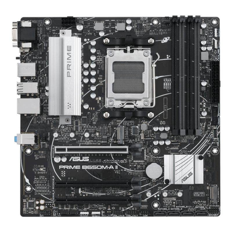 ASUS PRIME B650M-A II-CSM Bundkort - AMD B650 - AMD AM5 socket - DDR RAM - Micro-ATX
