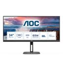 AOC Value-line U34V5C/BK 34 VA 3440 x 1440 (UltraWide) HDMI DisplayPort USB-C 100Hz – billede 1