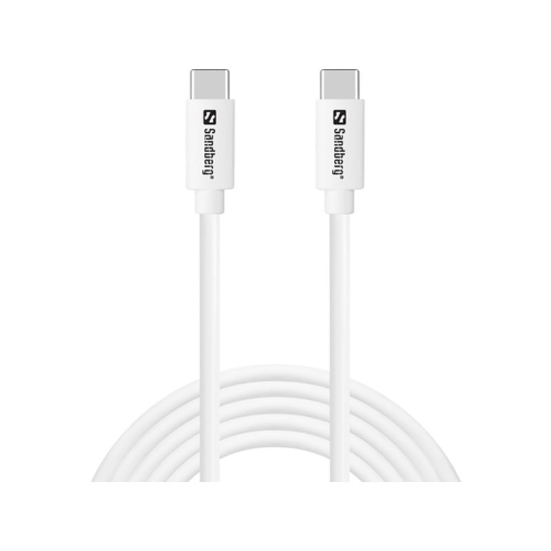 Sandberg Saver USB Type-C kabel 2m Hvid