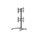 Multibrackets M Display Stand 180 Dual Vertical Vogn med hjul 2 LCD displays 32-55 – billede 3