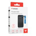 VERBATIM USB 3.2 Gen 2 256GB Pocket SSD, Black/Blue – billede 6