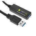 Techly ICUR30100G USB-kabel USB 3.2 Gen 1 (3.1 Gen 1) 10 m USB A Sort – billede 4