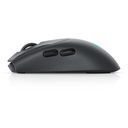 Alienware Tri-Mode Gaming Mouse AW720M Optisk Trådløs Kabling Sort – billede 5