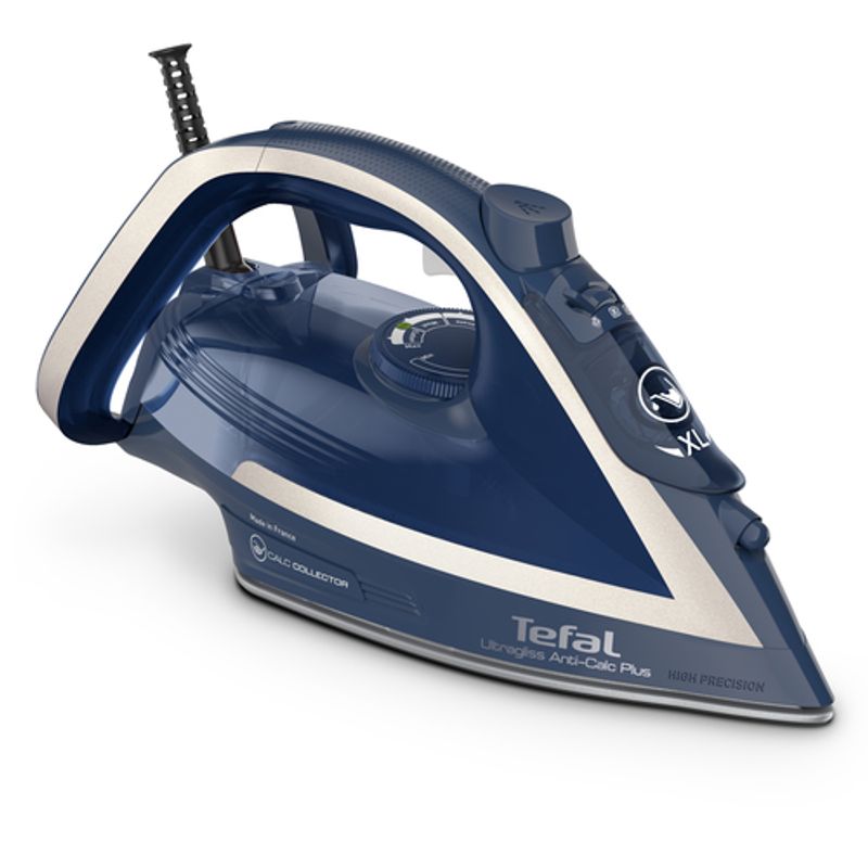 Tefal Ultragliss Anti-Calc FV6830 Dampstrygejern 2800W Blå Sølv
