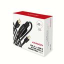Axagon ADR-220B USB 2.0 A-M -> B-M active connecting/repeater cable 20m - Kabel - Digital/Daten USB-A to USB-B 20m Sort – billede 9