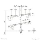Neomounts Monteringssæt 4 skærme 10-32 – billede 16