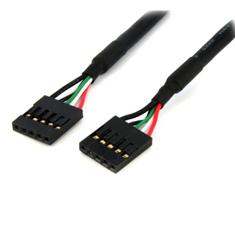 StarTech.com 24in Internal 5 pin USB IDC Motherboard Header Cable F/F - USB cable - 5 pin IDC (F) to 5 pin IDC (F) - USB 2.0 - 2 ft - black - USBINT5PIN24 USB-kabel 60.7cm Sort