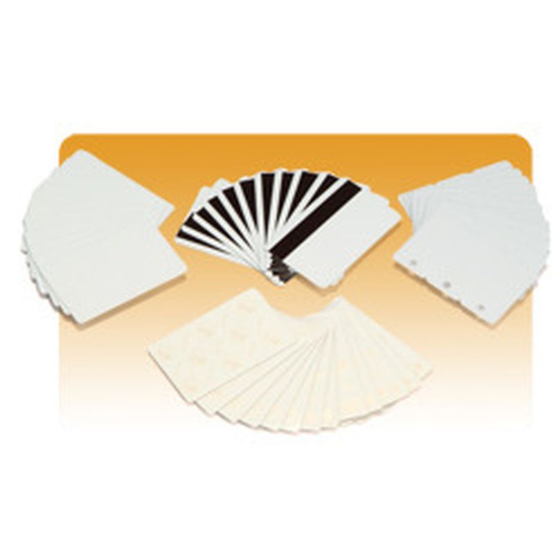 Zebra Premier PVC-kort med 3-Up afrivelige key-tags 100stk.