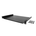 StarTech.com 1U Fixed Server Rack Mount Shelf, 12in Deep Steel Universal Cantilever Tray for 19 AV/Data/Network Equipment Rack Cage Nuts & Screws, 55lbs Weight Capacity, 12 Deep - 1U Network Rack Shelf (SHELF-1U-12-FIXED-S) Rackhylde Sort – billede 5