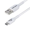 StarTech.com 2m (6.6ft) White USB-A to USB-C Charging Cable/Cord, M/M USB Type-C kabel 2m Hvid – billede 1