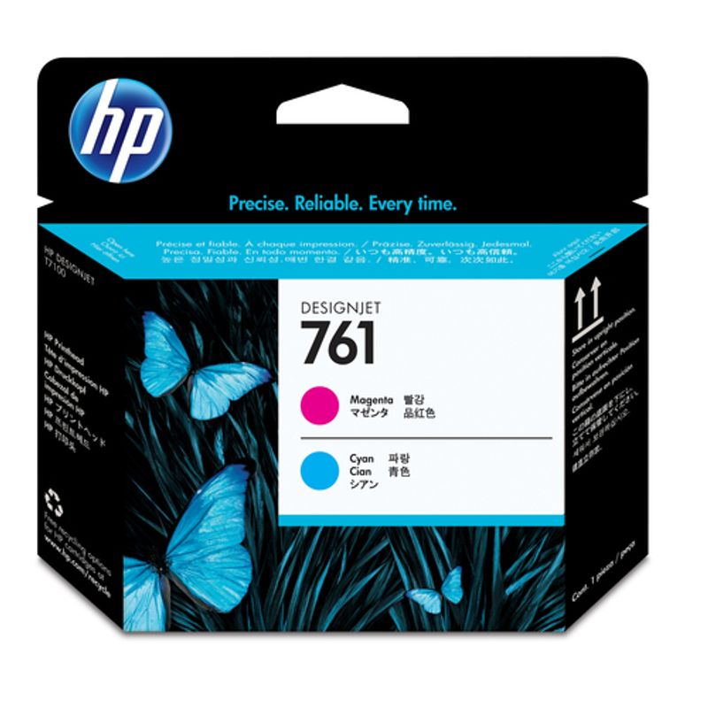 HP Printhoved Blækprinter Cyan Magenta CH646A