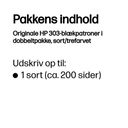 HP 303 Black/Tri - Color Original Ink Cartridge 2- – billede 2