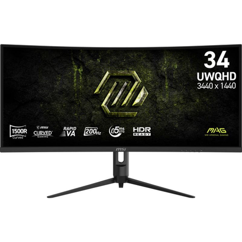 MSI MAG 342CQRF E20 34 ívelt VA LED gaming monitor fekete 200Hz