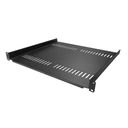 StarTech.com 2-Pack 1U Server Rack Shelf, Vented, 44lb Capacity, 16 Deep (CABSHELF116V2PK) Rackhylde Sort – billede 1